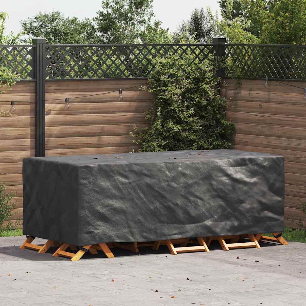 Outdoor Furniture Cover Black 220 x 110 x 70 cm 600D